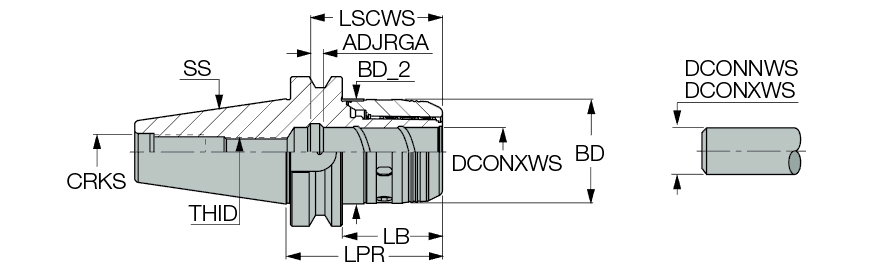 BT40 MAXIN 1-1/4X4.25