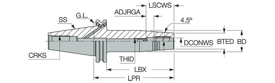 CAT40 HYDRO 1/2X4.72 SF