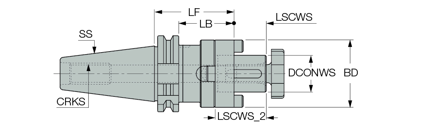 DIN69871 50 SEMC 40X100