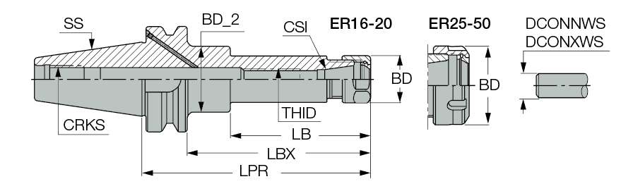 BT40 ER32X200